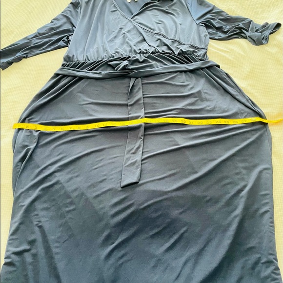 NWT beautiful NY Collection Navy maxi dress 3X plus size. Stretchy. Brand new. - Picture 6 of 10